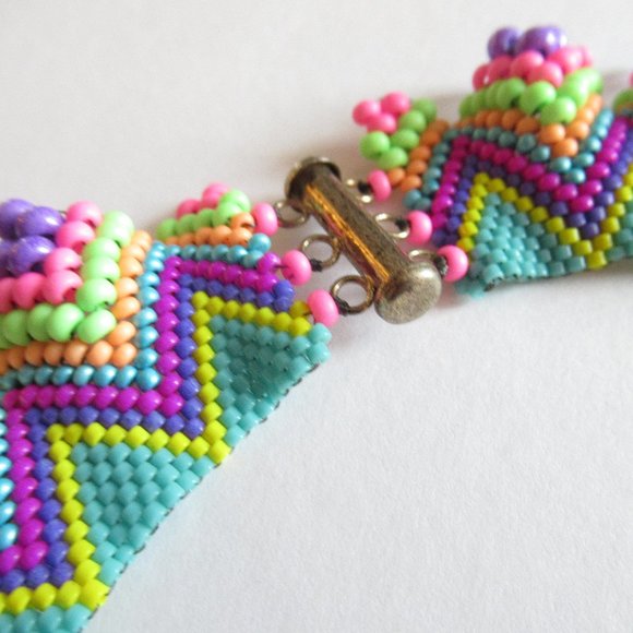 Hand stitched Collar Necklace - Picture 8 of 15